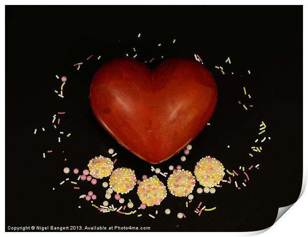Sweet Heart Print by Nigel Bangert