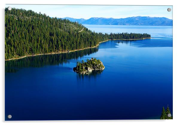 Lake Tahoe impression, California Acrylic by Claudio Del Luongo