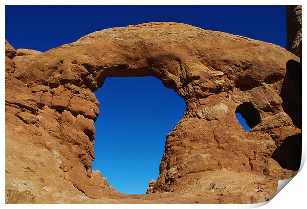 Big arch, Utah Print by Claudio Del Luongo