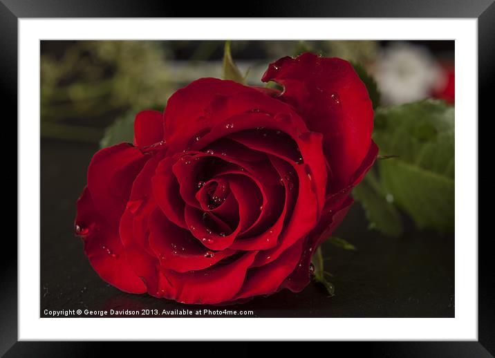 For my Valentine Framed Mounted Print by George Davidson