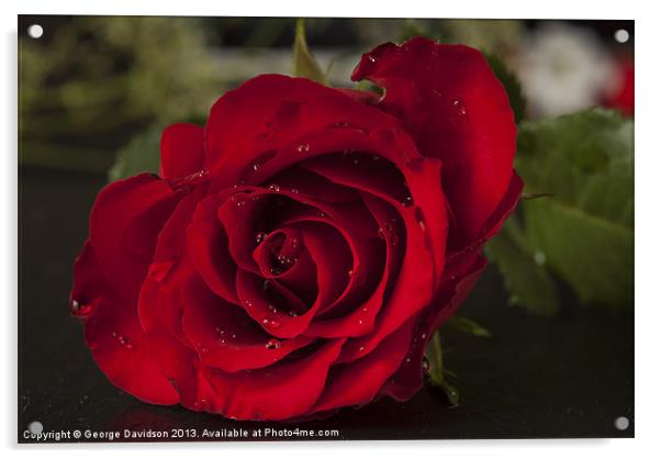 For my Valentine Acrylic by George Davidson