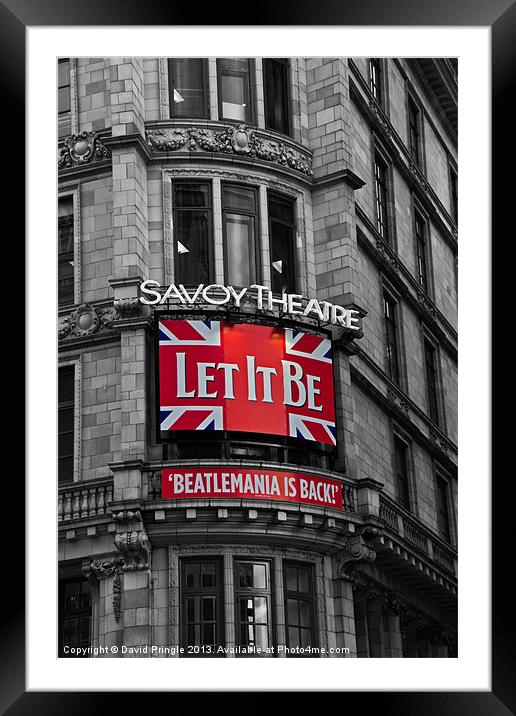 Let It Be Framed Mounted Print by David Pringle