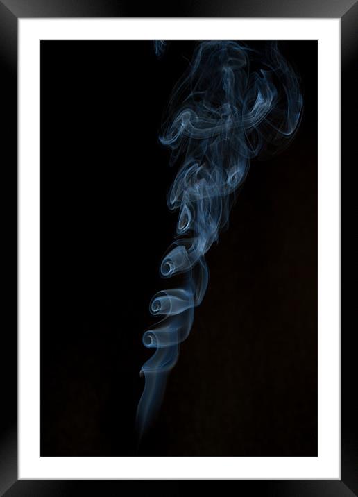 smoke Framed Mounted Print by steven sparkes