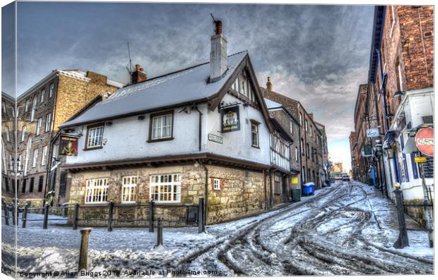 The Kings Arms York Canvas Print by Allan Briggs