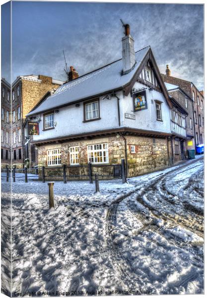 The Kings Arms Canvas Print by Allan Briggs