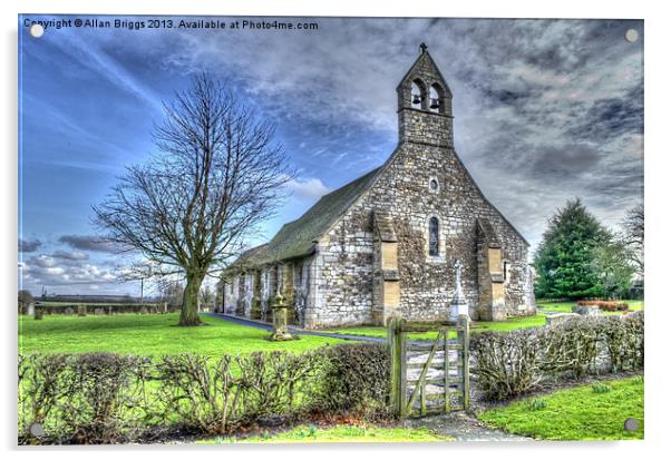 St Helens Church (Bilton-in-Ainsty) Acrylic by Allan Briggs