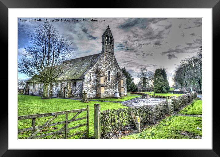 St Helens Church (Bilton-in-Ainsty) Framed Mounted Print by Allan Briggs