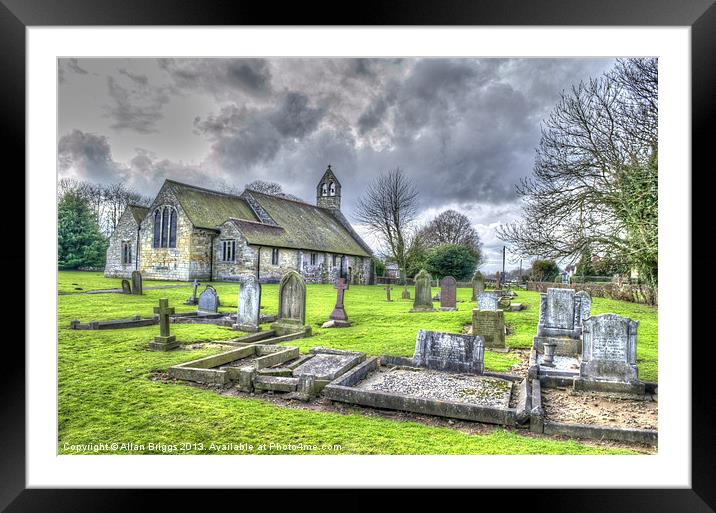 St Helens Church (Bilton-in-Ainsty) Framed Mounted Print by Allan Briggs