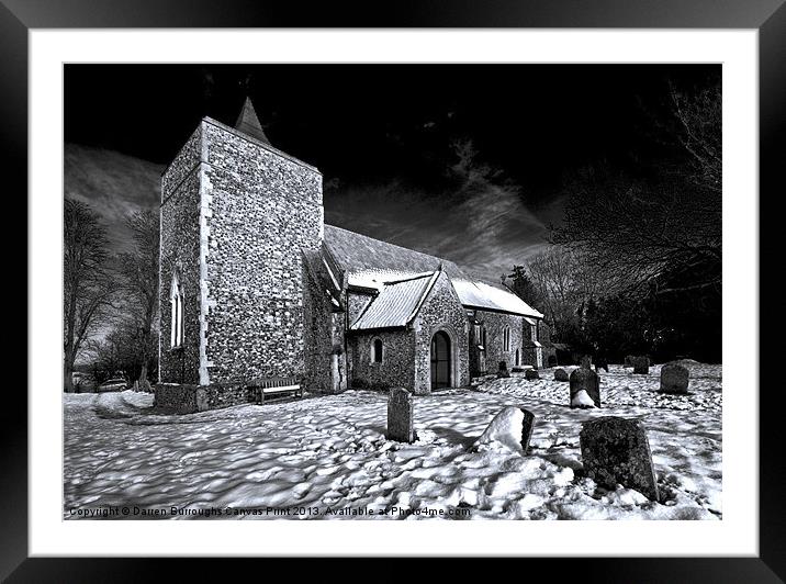 St Michael Stratton St Michael Framed Mounted Print by Darren Burroughs