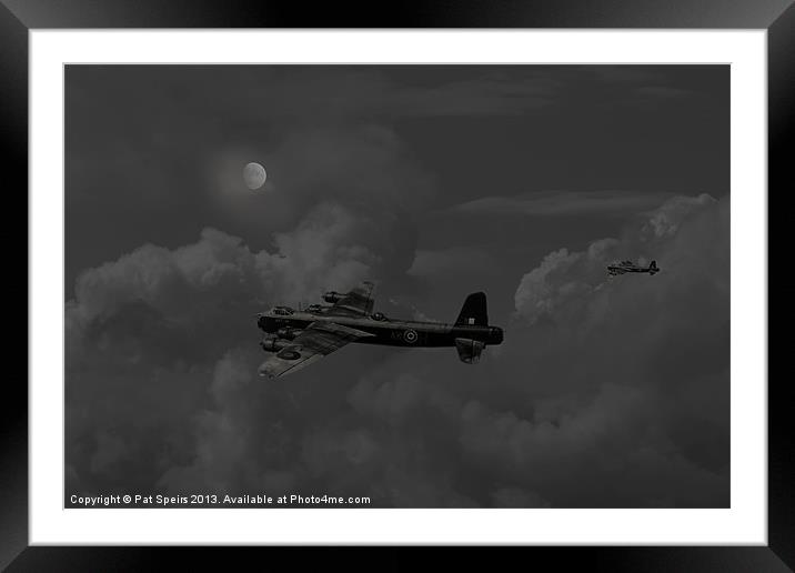 Stirling RAF WW2 Bomber Framed Mounted Print by Pat Speirs