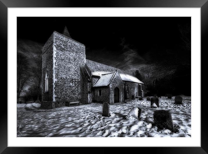 St Michael Stratton St Michael Framed Mounted Print by Darren Burroughs