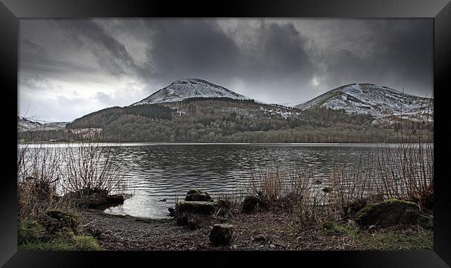 January on Loweswater Framed Print by Cheryl Quine