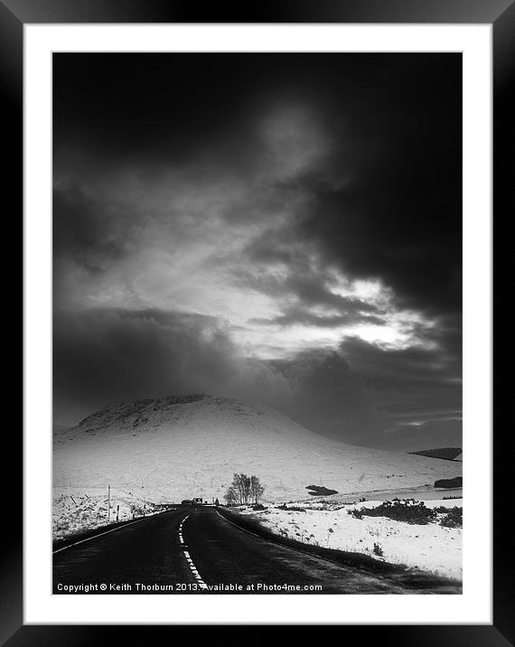 Highlands Road. Framed Mounted Print by Keith Thorburn EFIAP/b