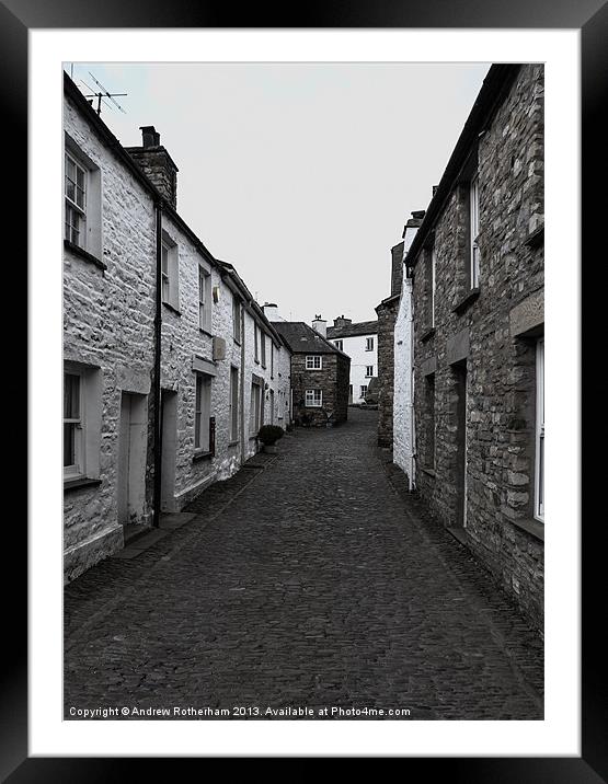 Dent Street Framed Mounted Print by Andrew Rotherham