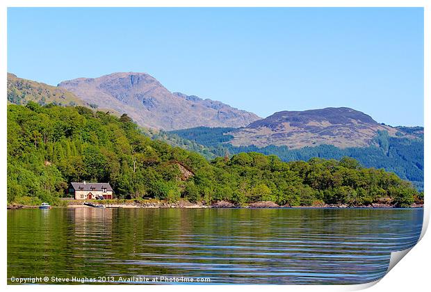 Loch Lomond Scotland Print by Steve Hughes