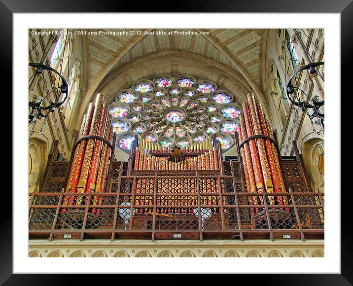 The Organ - Arundel Cathederal Framed Mounted Print by Colin Williams Photography