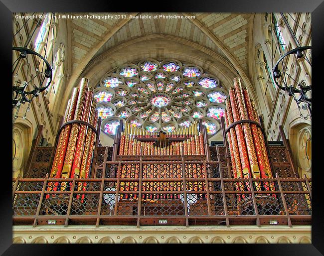 The Organ - Arundel Cathederal Framed Print by Colin Williams Photography