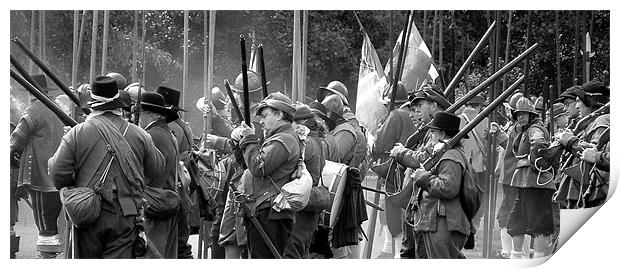 Pikes and muskets Print by Carol Young