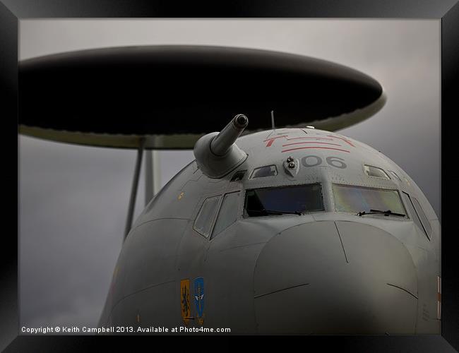 AWACS Framed Print by Keith Campbell