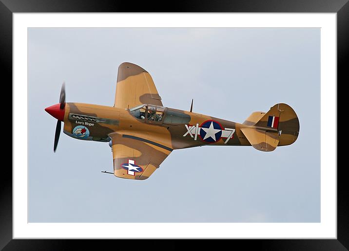 P-40 Warhawk Framed Mounted Print by Rachel & Martin Pics