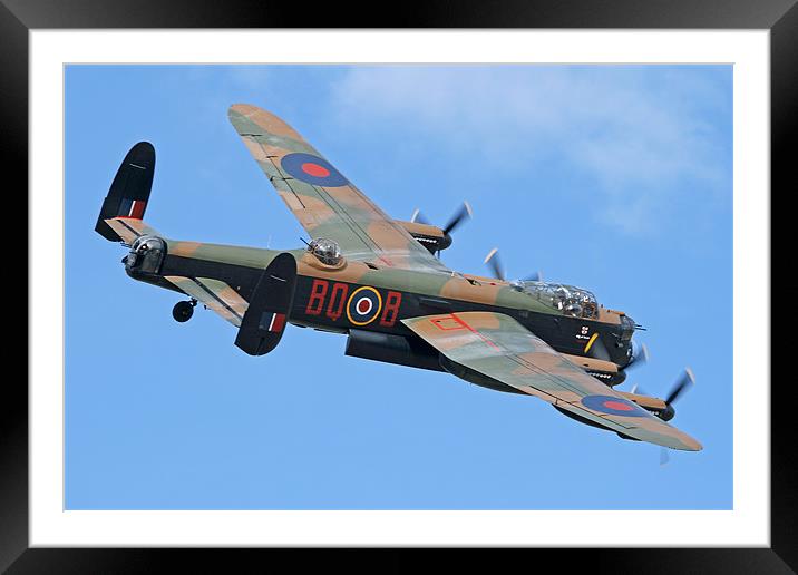 Lancaster Bomber Framed Mounted Print by Rachel & Martin Pics