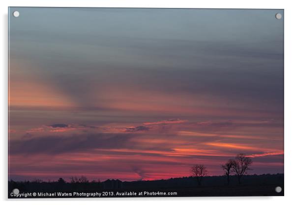 Glowing Plains Acrylic by Michael Waters Photography