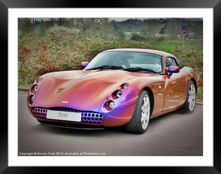 TVR Tuscan Framed Mounted Print by Nicola Clark