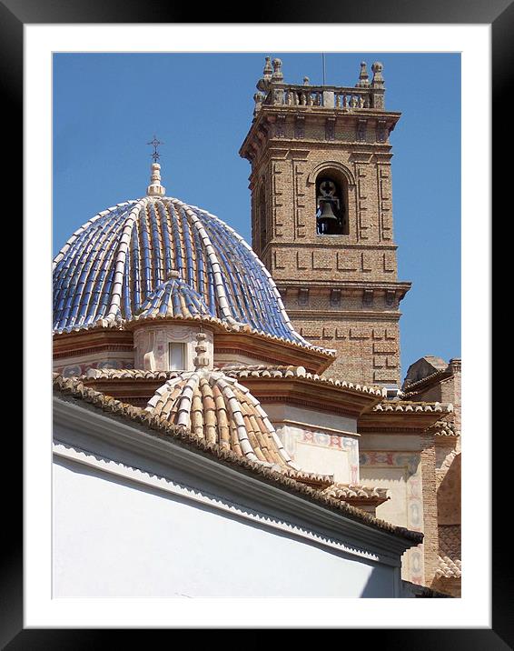 Church dome and tower Framed Mounted Print by Les Morris