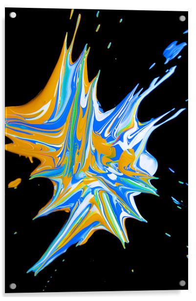 Splash it all over Acrylic by Abstract  Fractal Fantasy