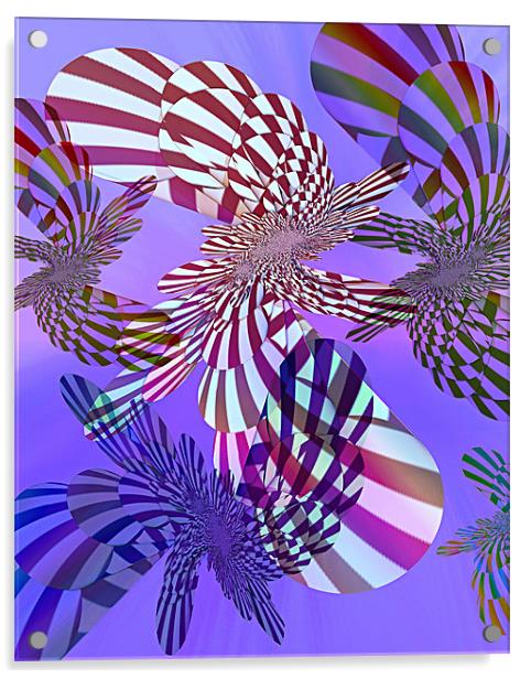 The Wings of a dove Acrylic by Abstract  Fractal Fantasy