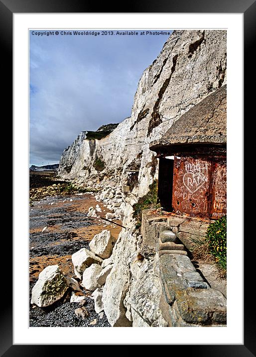 Langdon Beach - St Margarets-at-Cliffe - Dover Framed Mounted Print by Chris Wooldridge