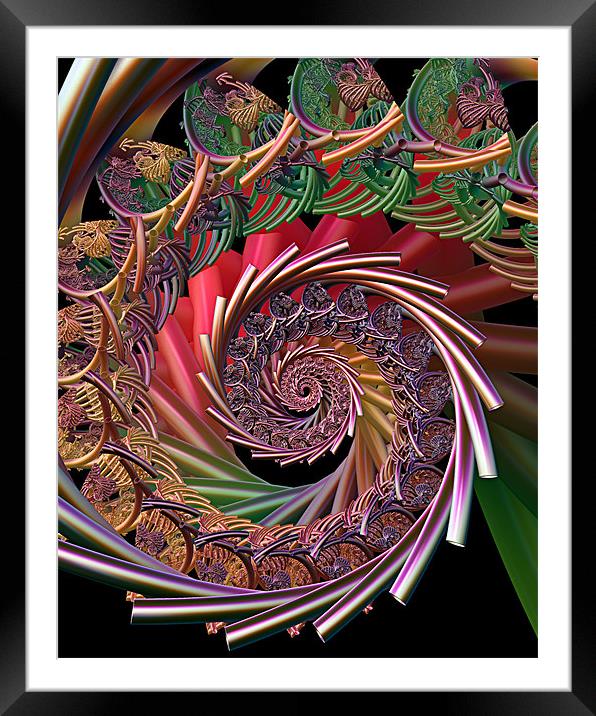 Whole Lotta Rosie Framed Mounted Print by Abstract  Fractal Fantasy