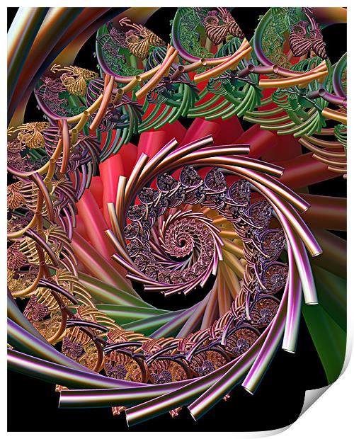 Whole Lotta Rosie Print by Abstract  Fractal Fantasy