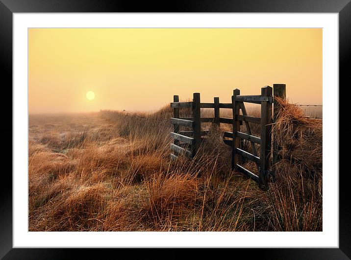 Moorland sunrise Framed Mounted Print by Robert Fielding