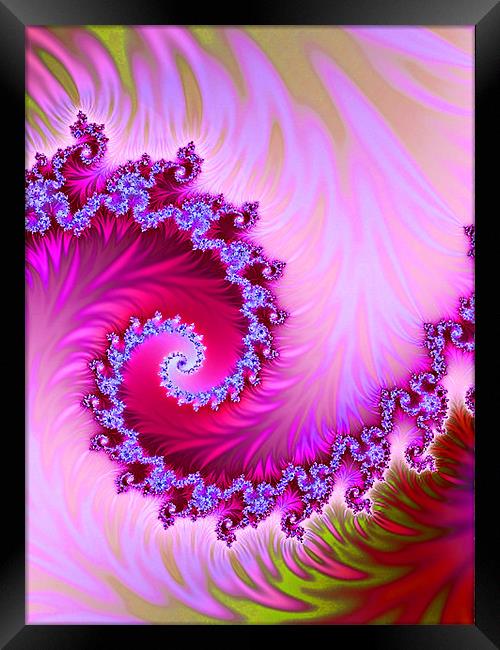 Bush Fire Framed Print by Abstract  Fractal Fantasy