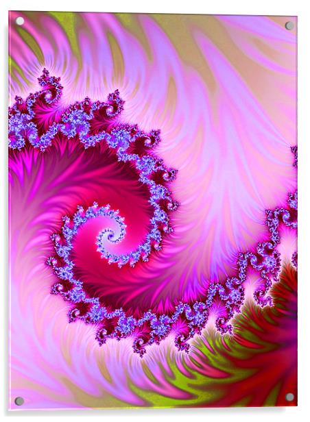 Bush Fire Acrylic by Abstract  Fractal Fantasy