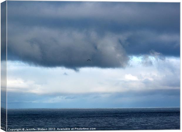 Stormy Sky 2 Canvas Print by Jennifer Henderson