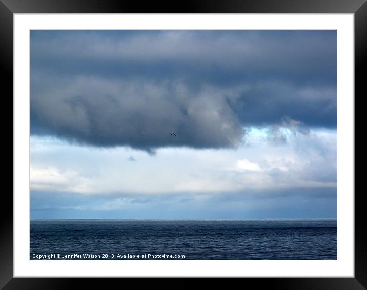 Stormy Sky 2 Framed Mounted Print by Jennifer Henderson