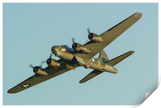 Boeing B17 Sally B Print by Mark Llewellyn