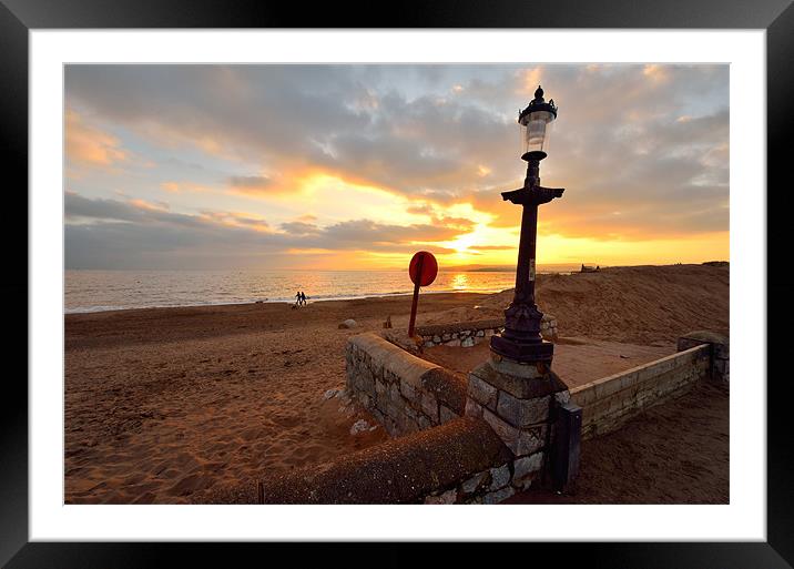 Sunset at Exmouth Framed Mounted Print by Jon Short