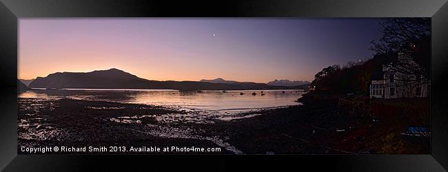 First light over Loch Portree Framed Print by Richard Smith