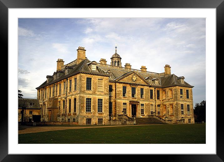 Belton House in the golden hour Framed Mounted Print by Ian Young