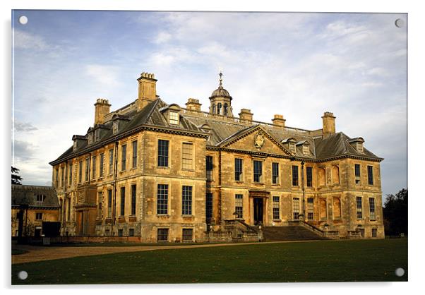 Belton House in the golden hour Acrylic by Ian Young