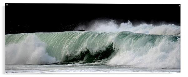Wave on Clogher beach Acrylic by barbara walsh