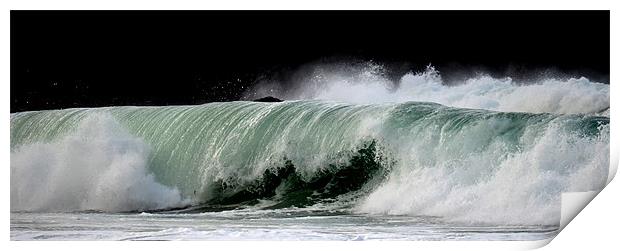Wave on Clogher beach Print by barbara walsh