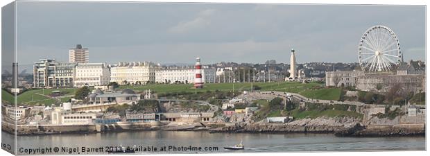 Plymouth Hoe Foreshore Canvas Print by Nigel Barrett Canvas