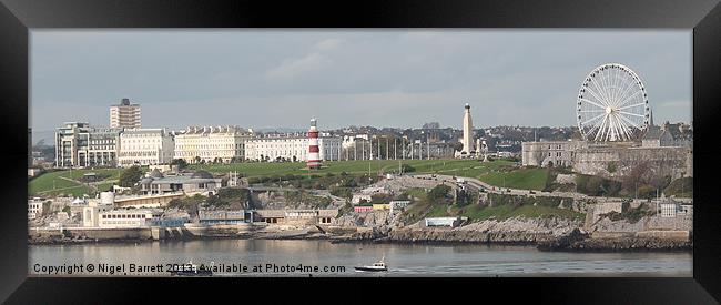 Plymouth Hoe Foreshore Framed Print by Nigel Barrett Canvas