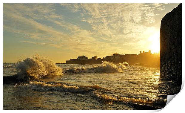 Anstruther Waves Print by Bob Legg