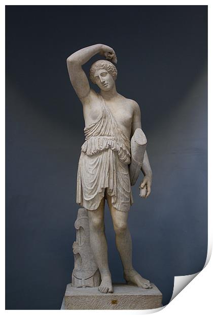 Greek statue Print by steven sparkes
