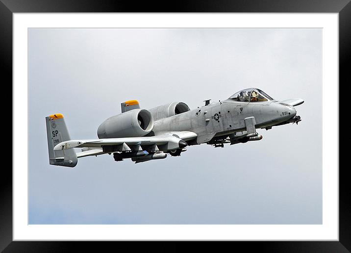 A-10 warthog Framed Mounted Print by Rachel & Martin Pics